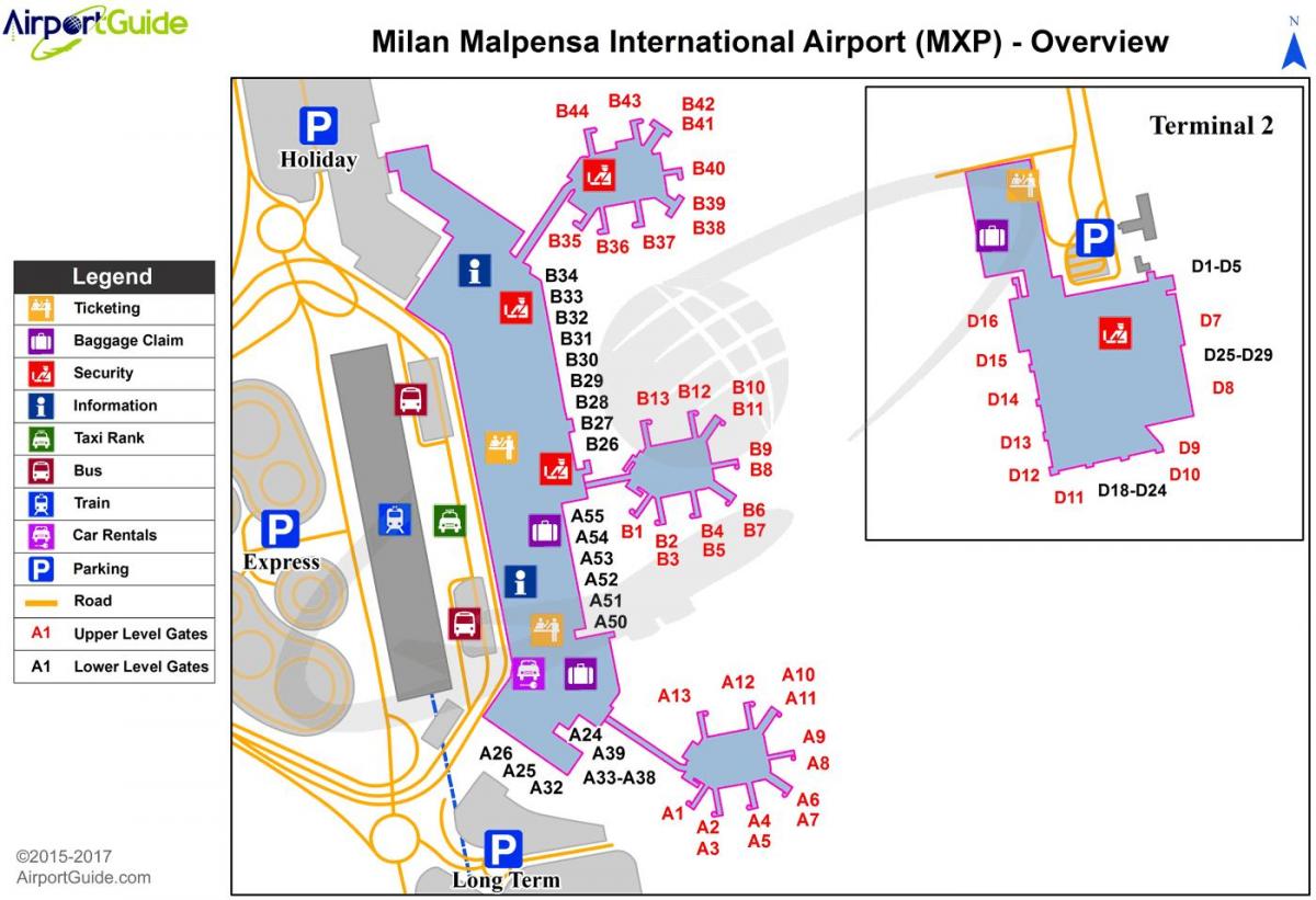 kartta malpensan terminaali 2