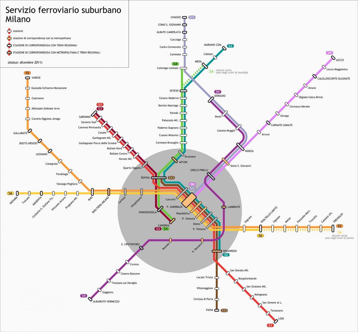 kartta milanon transit 