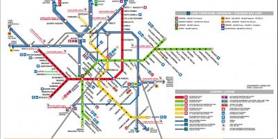 Milanon juna-asema kartta