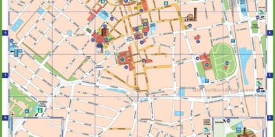 Milano italia nähtävyydet kartta